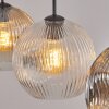 Ripoll Lampadario a sospensione, Lampada a sfera, Lampada a sospensione Ambrato, Chiaro, Grigio fumo, 3-Luci