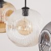 Ripoll Lampadario a sospensione, Lampada a sfera, Lampada a sospensione Ambrato, Chiaro, Grigio fumo, 3-Luci