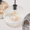 Ripoll Lampadario a sospensione, Lampada a sfera, Lampada a sospensione Ambrato, Chiaro, Grigio fumo, 3-Luci