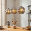 Ripoll Lampadario a sospensione, Lampada a sfera, Lampada a sospensione Cromo, Grigio fumo, 3-Luci