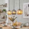 Ripoll Lampadario a sospensione, Lampada a sfera, Lampada a sospensione Ambrato, Grigio fumo, 3-Luci