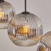 Ripoll Lampadario a sospensione, Lampada a sfera, Lampada a sospensione Cromo, Chiaro, Grigio fumo, 3-Luci
