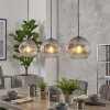 Ripoll Lampadario a sospensione, Lampada a sfera, Lampada a sospensione Chiaro, Grigio fumo, 3-Luci