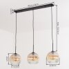 Ripoll Lampadario a sospensione, Lampada a sfera, Lampada a sospensione Ambrato, Chiaro, 3-Luci