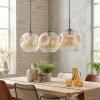 Ripoll Lampadario a sospensione, Lampada a sfera, Lampada a sospensione Ambrato, Chiaro, 3-Luci