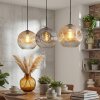Ripoll Lampadario a sospensione, Lampada a sfera, Lampada a sospensione Ambrato, Chiaro, Grigio fumo, 3-Luci
