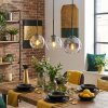 Koyoto Lampadario a sospensione, Lampada a sfera, Lampada a sospensione Ambrato, Chiaro, Grigio fumo, 3-Luci