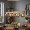 Gastor Lampadario a sospensione, Lampada a sfera, Lampada a sospensione Écru, Nero, 5-Luci