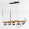 Gastor Lampadario a sospensione, Lampada a sfera, Lampada a sospensione Écru, Nero, 5-Luci