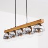 Gastor Lampadario a sospensione, Lampada a sfera, Lampada a sospensione Écru, Nero, 5-Luci