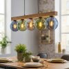 Gastor Lampadario a sospensione, Lampada a sfera, Lampada a sospensione Écru, Nero, 5-Luci