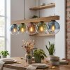 Gastor Lampadario a sospensione, Lampada a sfera, Lampada a sospensione Écru, Nero, 5-Luci