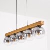 Gastor Lampadario a sospensione, Lampada a sfera, Lampada a sospensione Écru, Nero, 5-Luci