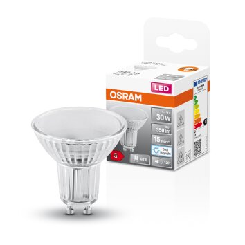 Illuminazione Osram GU10 LED 4.3 Watt bianco luce diurna 350 Lumen