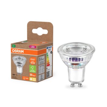 Illuminazione Osram GU10 3.3 Watt bianco caldo 600 Lumen