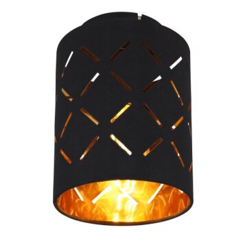 Globo CLARKE Plafoniera Nero, 1-Luce