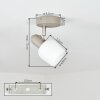 Sivol Plafoniera, Faretto da soffitto Nichel opaco, Sabbia, 1-Luce