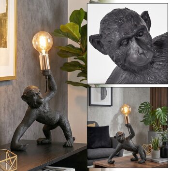 Kemor Lampada da tavolo Oro, Nero, 1-Luce