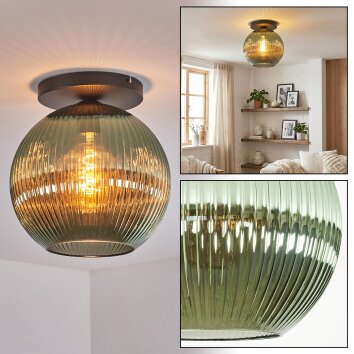 Koyoto Plafoniera, Lampada a sfera 30 cm Verde, 1-Luce