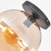 Koyoto Plafoniera, Lampada a sfera 30 cm Ambrato, 1-Luce