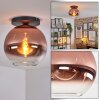 Koyoto Plafoniera, Lampada a sfera 30 cm Chiaro, Ramato, 1-Luce