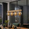 Gastor Lampadario a sospensione, Lampada a sfera, Lampada a sospensione Écru, Nero, 4-Luci