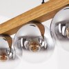 Gastor Lampadario a sospensione, Lampada a sfera, Lampada a sospensione Écru, Nero, 4-Luci
