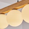 Gastor Lampadario a sospensione, Lampada a sfera, Lampada a sospensione Écru, Nero, 4-Luci