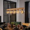 Gastor Lampadario a sospensione, Lampada a sfera, Lampada a sospensione Écru, Nero, 5-Luci