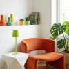 Salgadinho Lampada da tavolo per esterno, Lampada da tavolo LED Verde, 1-Luce