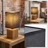 Talco Lampada da tavolo LED Écru, Nero, 1-Luce