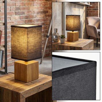 Talco Lampada da tavolo LED Écru, Nero, 1-Luce