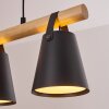 Andian Lampadario a sospensione, Lampada a sospensione Écru, Nero, 3-Luci