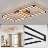 Danor Plafoniera LED Nero, 1-Luce