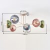 Gastor Plafoniera, Lampada a sfera 80 cm Sabbia, 6-Luci