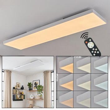 Kadin Plafoniera, Panel LED Bianco, 1-Luce