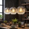 Ripoll Lampadario a sospensione, Lampada a sfera, Lampada a sospensione Chiaro, Grigio fumo, 3-Luci