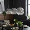 Ripoll Lampadario a sospensione, Lampada a sfera, Lampada a sospensione Chiaro, Grigio fumo, 3-Luci