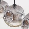 Ripoll Lampadario a sospensione, Lampada a sfera, Lampada a sospensione Chiaro, Grigio fumo, 3-Luci