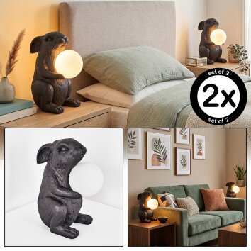 Jerok Lampada da tavolo Nero, 1-Luce