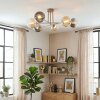 Gastor Plafoniera, Lampada a sfera 80 cm Sabbia, 6-Luci
