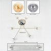 Gastor Plafoniera, Lampada a sfera 80 cm Sabbia, 6-Luci