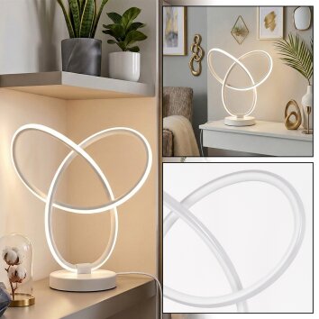 Jolor Lampada da tavolo LED Bianco, 1-Luce