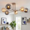 Gastor Plafoniera, Lampada a sfera 80 cm Sabbia, 6-Luci