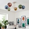 Koyoto Plafoniera, Lampada a sfera 78 cm Sabbia, 6-Luci