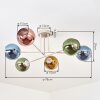 Koyoto Plafoniera, Lampada a sfera 78 cm Sabbia, 6-Luci