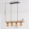 Gastor Lampadario a sospensione, Lampada a sfera, Lampada a sospensione Écru, Nero, 4-Luci