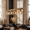 Gastor Lampadario a sospensione, Lampada a sfera, Lampada a sospensione Écru, Nero, 4-Luci