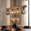 Gastor Lampadario a sospensione, Lampada a sfera, Lampada a sospensione Écru, Nero, 4-Luci