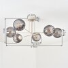 Koyoto Plafoniera, Lampada a sfera 78 cm Sabbia, 6-Luci